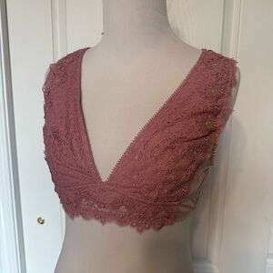 Victoria's Secret Mauve Lace Bralette